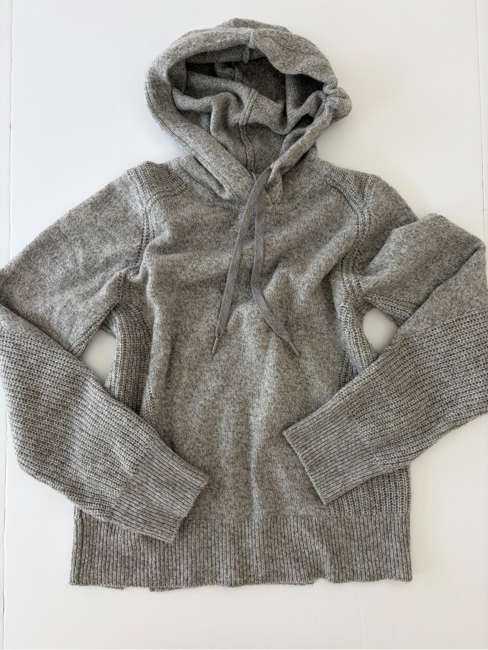Rag and Bone Women’s Gray 100% Cashmere Pullover Hoodie Size Small Warm Soft